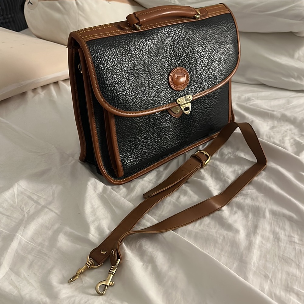 Vintage Dooney & Bourke Leather Briefcase Satchel